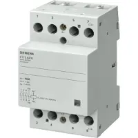 Siemens INSTA kontaktor med 4 NC kontakter for 230, 400 V AC, 63 A, 230 V AC Din-skinne