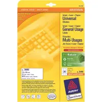 Avery Zweckform Universal-Etiketten 3490, ultragrip, 70 x 36 mm, 600 + 120 Stück