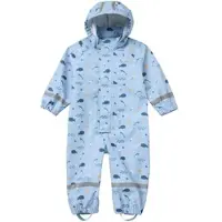 BORNINO HOME Lieblinge Regenanzug mit abnehmbarer Kapuze, blau | orange, 86