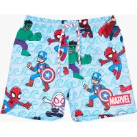 Marvel Badehose, Hellblau, 128-134
