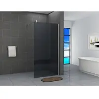FA-Bausysteme Walk-In Glas Dusche Grauglas 110 cm