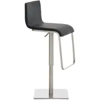 TPFLiving Barhocker Lima Gestell Edelstahl Kunstleder Schwarz
