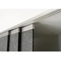 LAUTLOZ room-devider Paneel-Set track 6 mm Farbe: grau, Größe: 100x300x1cm