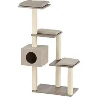 Silvio Design Katzen-Stufenboy Cosy mit Sanremodekor, sandfarbene Kissen, ca. 36x80x126 cm