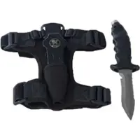 Poseidon Black Line Messer - Titanium
