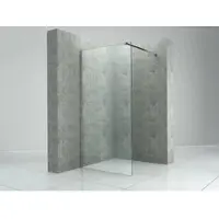 FA-Bausysteme Walk-In Glasdusche Klarglas Halterung: Chrome 1400 mm