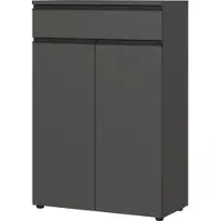 KADIMA DESIGN Aktenschrank mit Schublade Soft-Close 80x120x40 cm Graphit
