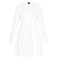 Dreimaster Kleid Frauen cremefarben