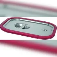 Saro 1 x SARO Gastronormdeckel ohne Löffelaussparung mit Dichtung 1/3 GN