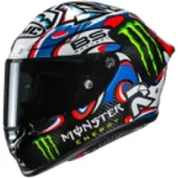 HJC RPHA 1 V2 Carbon Quart. Le Mans 3 MC21 Integralhelm unisex weiß, XL