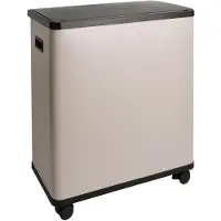 SVITA SR2X30 Sensormülleimer Abfalleimer 2fach 60l inkl. Inneneimer Räder Taupe