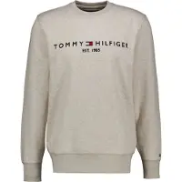 Tommy Hilfiger Sweatshirt "TOMMY LOGO", unifarben, casual, regular fit, Baumwollmix, Rundhals
