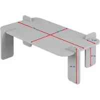 CALICOSY - Couchtisch mit rechteckiger Platte L120 cm - ELOI