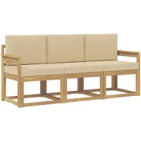 vidaXL Outdoor-Sofagarnitur 3 pcs