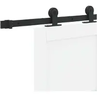 vidaXL Schiebetür ORKDAL Weiß 83 x 232 cm Massives Kiefernholz