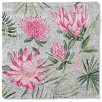 Sovie HORECA Serviette Ria aus Tissue 33 x 33 cm, 100 Stück Exotisch Blumen Floral