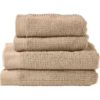 Zone Denmark - Handtuch Classic, camel (4er-Set)