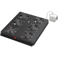 Digitus Dachlüftereinheit für Unique Serverschränke, 6 Lüfter, Unique Server, Schwarz, 390 mm, 550 mm, 65 mm