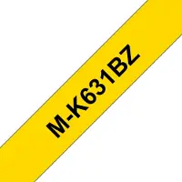 Brother M-Schriftbandkassette K 631, 12 mm, gelb/schwarz