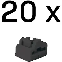 Lindy RJ45 Port Schlösser SCHWARZ, 20 Stück