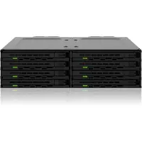 Icy Dock MB038SP-B, HDD / SSD-Gehäuse, 2.5", SAS, SATA, Hot-Swap, Schwarz