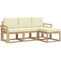 vidaXL Outdoor-Sofagarnitur 4 pcs