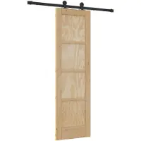 vidaXL Schiebetür ORKDAL Natur 61 x 198,5 cm Massives Kiefernholz