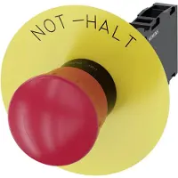 Siemens NOT-HALT-PILZDRUCKTASTER, 40MM, ROT, IP67, IP69K, 2,23 cm, 98 mm, 146 mm, 55 mm, 89 g
