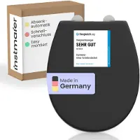 INSTMAIER Alma Duroplast WC-Sitz BLACK