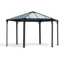 Canopia Aluminium Pavillon Monaco 6-eckig Anthrazit 390x450 cm