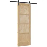 vidaXL Schiebetür ORKDAL Natur 73,5 x 211 cm Massives Kiefernholz