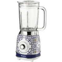 Ariete 0583/0C, Tischplatten-Mixer, 1,5 l, Pulsfunktion, Eis-Crusher, 1000 W, Weiß, Hellblau