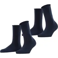 Esprit Socken "Basic Pure" 2 Paar, 2 Paar tlg. ohne einschneidendes Bündchen, Basic-Socke, Uni-Strümpfe atmungsaktiv