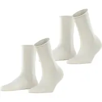 Esprit Socken "Basic Pure" 2 Paar, 2 Paar tlg. ohne einschneidendes Bündchen, Basic-Socke, Uni-Strümpfe atmungsaktiv