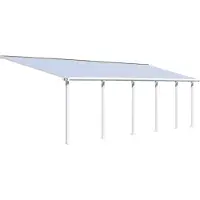 Canopia Aluminium Terrassenüberdachung Olympia Weiß 295x980x305 cm