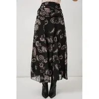 Bigdart Hochtaillierter Paisley Maxi-Rock