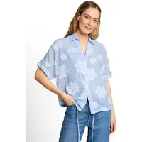 Tom Tailor Klassische Bluse mit All-Over Print