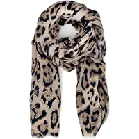 StyleBREAKER Schal "Schal Leoparden Muster Gold Metallic" 1 Stk.