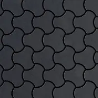 ALLOY Mosaik Fliese Massiv Metall Rohstahl Gewalzt Grau 1,6mm Stark Ubiquity-rs 1 Paket mit 10 Matten 0,75 m2 Grau