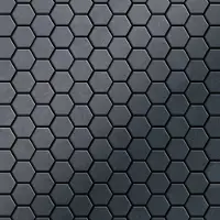 ALLOY Mosaik Fliese Massiv Metall Rohstahl Gewalzt Grau 1,6mm Stark Honey-rs 1 Paket mit 10 Matten 0,92 m2 Grau