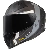 LS2 FF811 Vector II Carbon Grid Matt Schwarz Grau Integralhelm Größe S