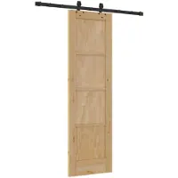vidaXL Schiebetür ORKDAL Natur 61 x 198,5 cm Massives Kiefernholz