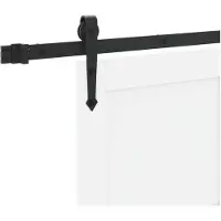vidaXL Schiebetür ORKDAL Weiß und Schwarz 83 x 202 cm