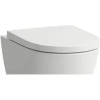 CARLDIX x LAUFEN WC-Sitz A91005000001 mit Softclose Absenkautomatik, 370 x 445 mm, abnehmbar, Weiß