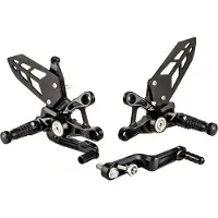Gilles Fußrastenanlage Mue2 GSX-R 1000 SCHWARZ BJ.17-