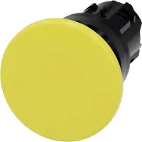 Siemens 3SU1000-1BD30-0AA0 Pilzdrucktaster, 22mm, rund, Kunststoff, gelb, 40mm 3SU10001BD300AA0
