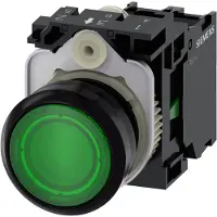 Siemens Ill pushbutton 22mm green 1NO