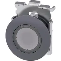 Siemens 3SU1061-0JD70-0AA0 Drucktaster, beleuchtet, als Leuchtmelder, 30mm, rund, Metall, matt, klar 3SU10610JD700AA0
