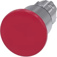 Siemens 3SU1050-1ED20-0AA0 Pilzdrucktaster, 22mm, rund, Metall, hochglanz, rot, 40mm 3SU10501ED200AA0
