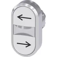 Siemens Drucktaster Front 1f ws Ř22mm oval 3SU1050-3AB66-0AM0